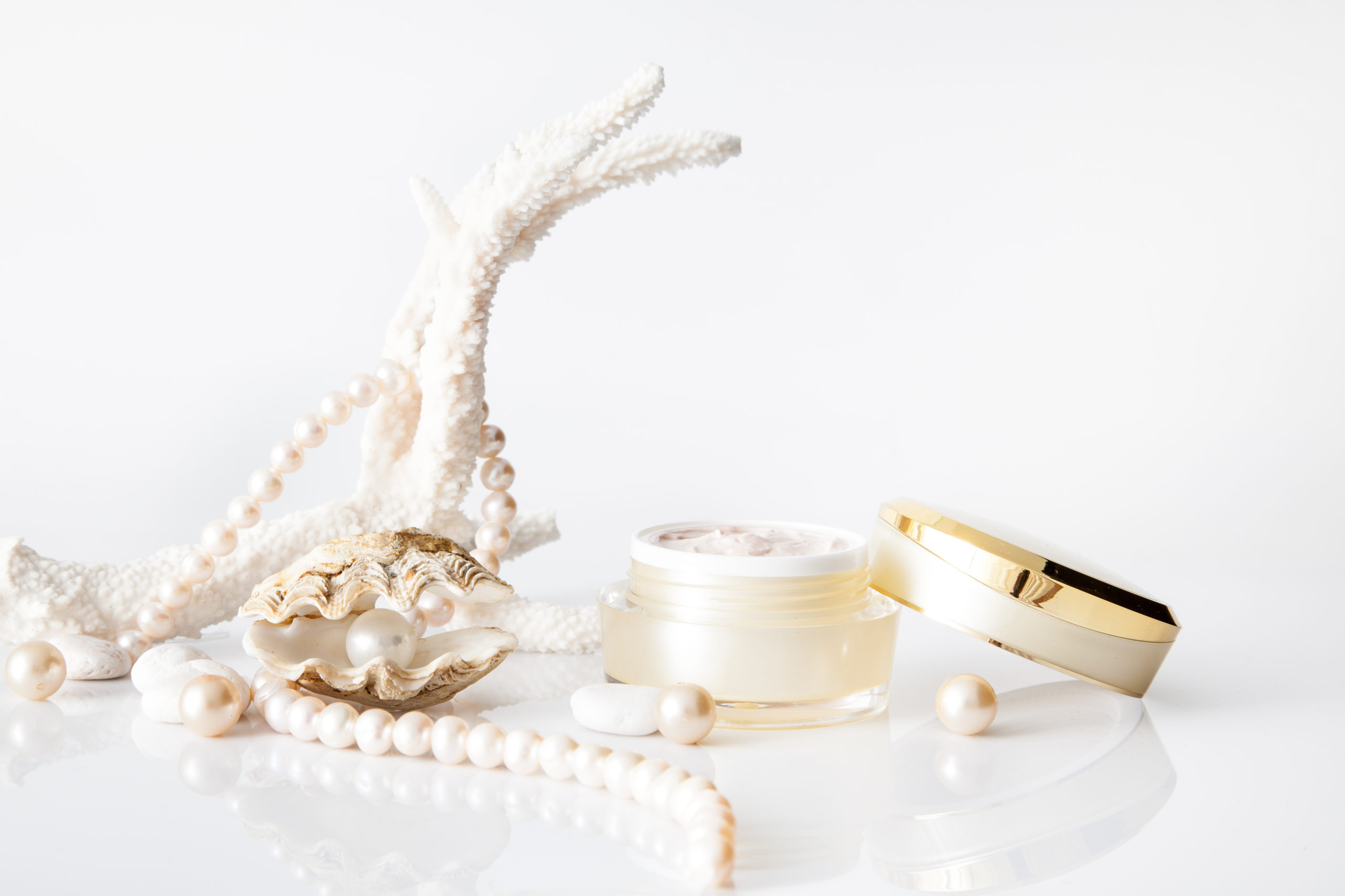 Cosmetics and pearls